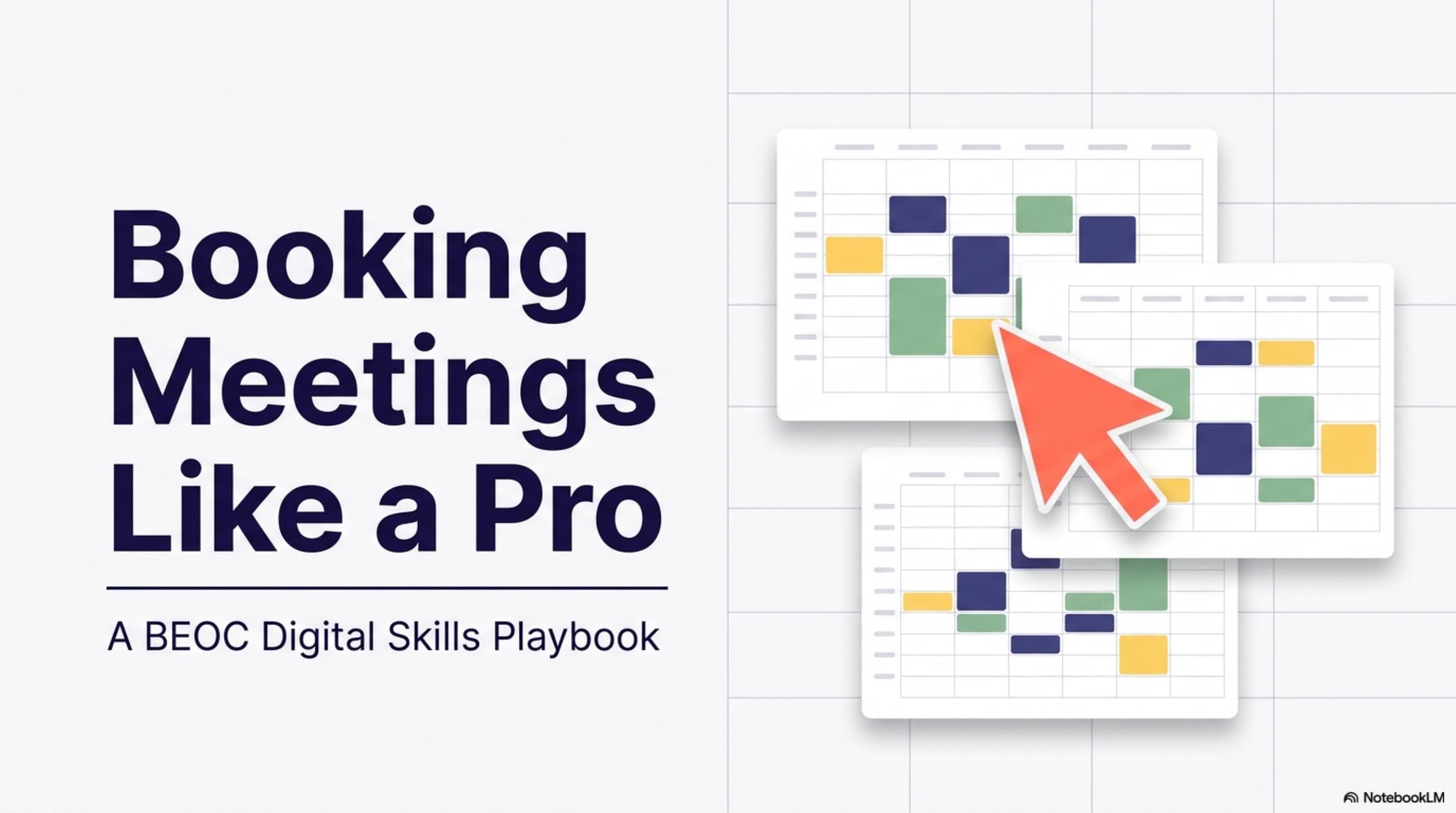 Booking Meetings Like a Pro — A BEOC Digital Skills Playbook