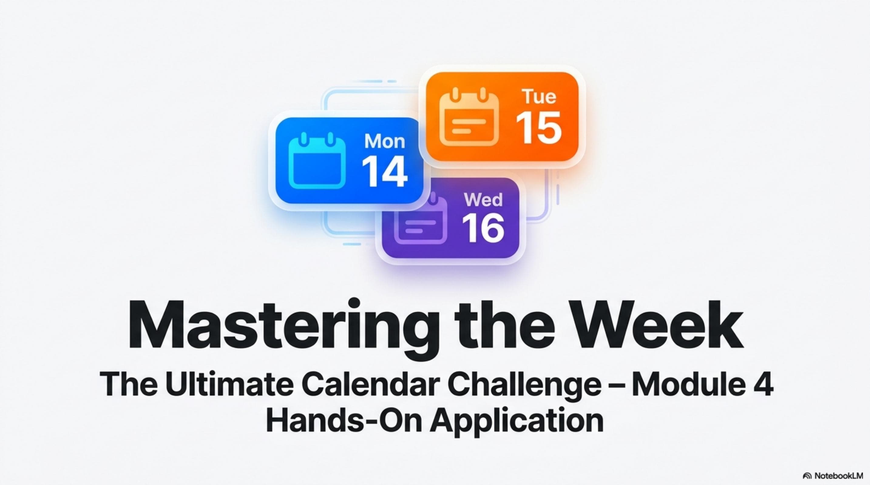 Mastering the Week — The Ultimate Calendar Challenge, Module 4 Hands-On Application