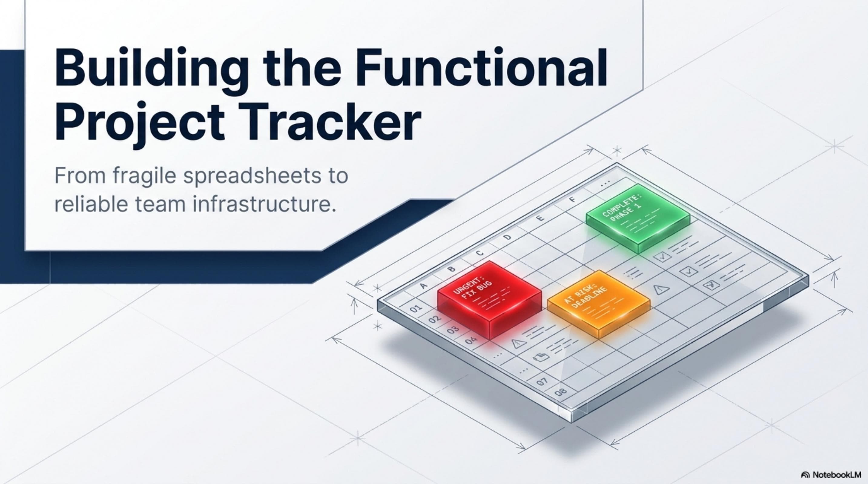 Building the Functional Project Tracker — from fragile spreadsheets to reliable team infrastructure
