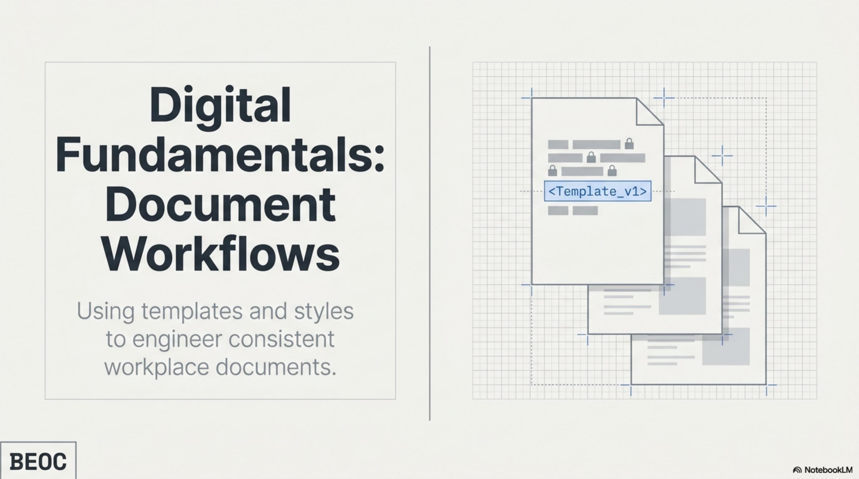 Digital Fundamentals: Document Workflows — Using templates and styles to engineer consistent workplace documents