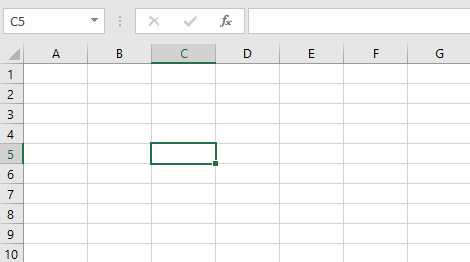Excel cell example