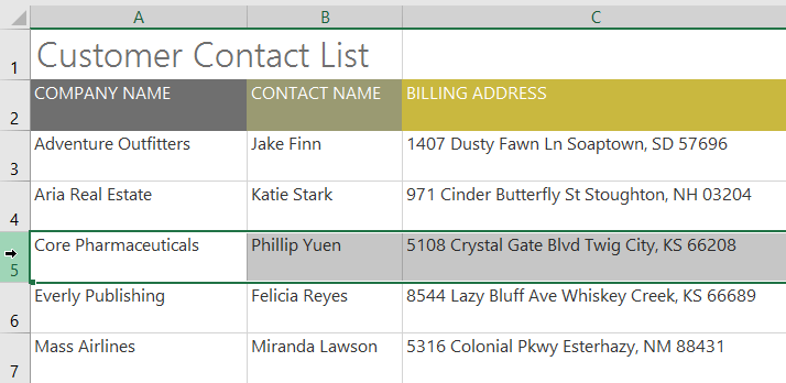 Selecting row before inserting