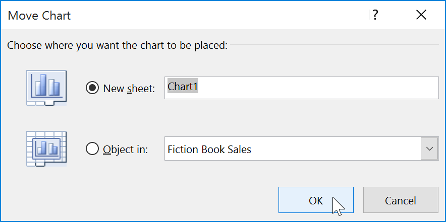 Move Chart dialog box