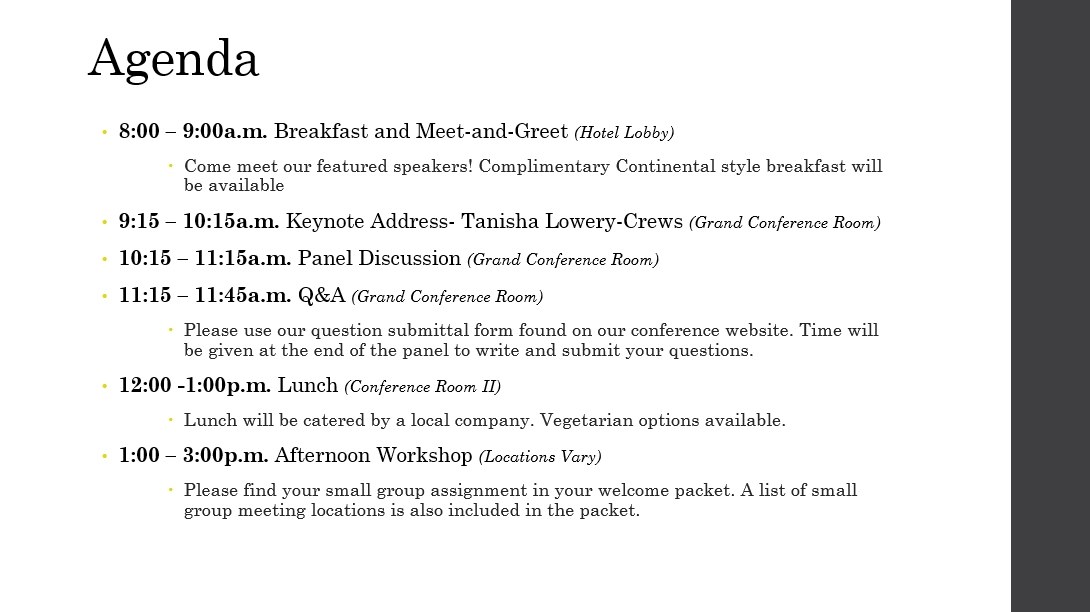 Completed PowerPoint slide