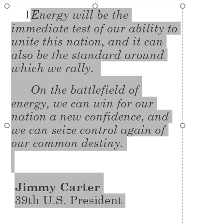 Line spacing example