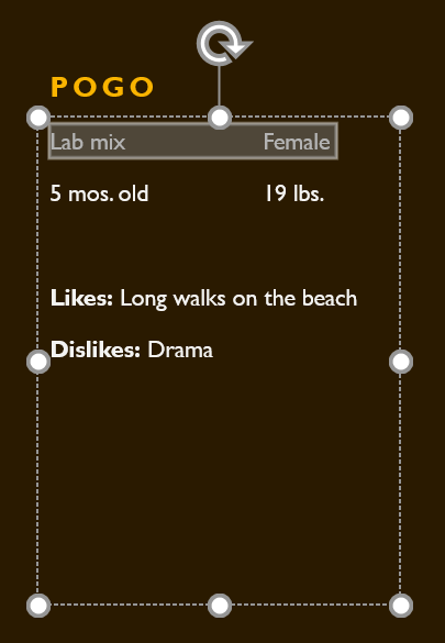 Selecting text in a PowerPoint text box