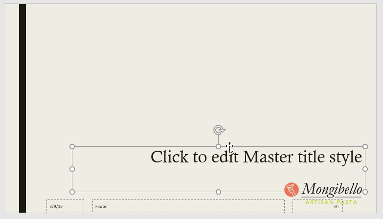 Insert placeholder menu