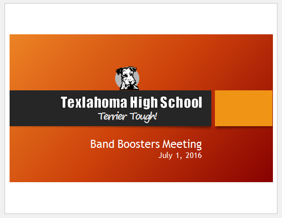 Full page slide printing example