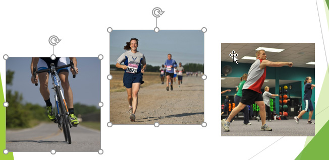 Selecting multiple pictures in PowerPoint