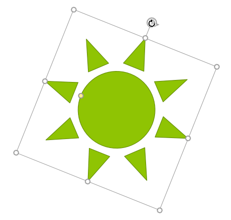 Rotating a shape in PowerPoint