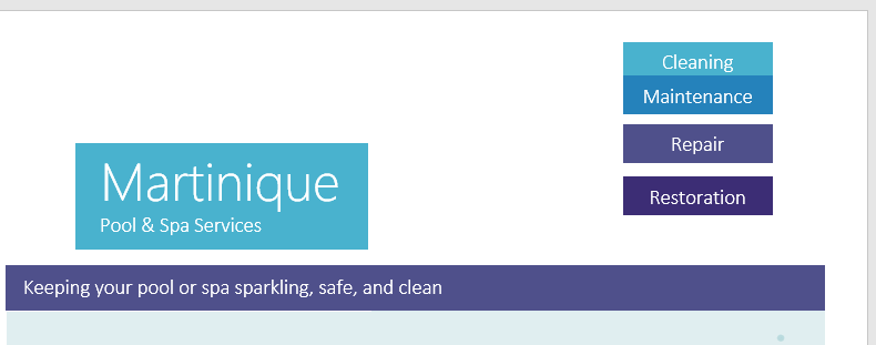 Objects aligned right