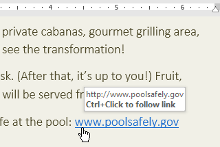 Ctrl + Click to follow link