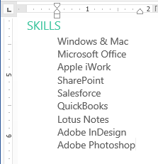 Indent controls after adjustment