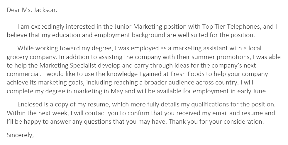 Paragraph spacing result example