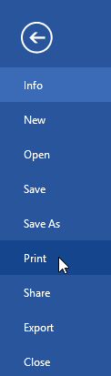 Print pane in Word