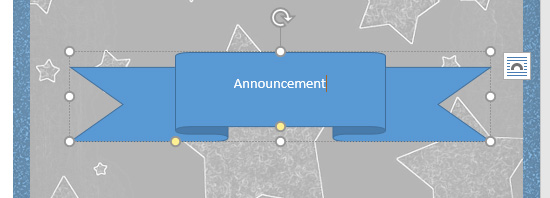 Typing inside a shape